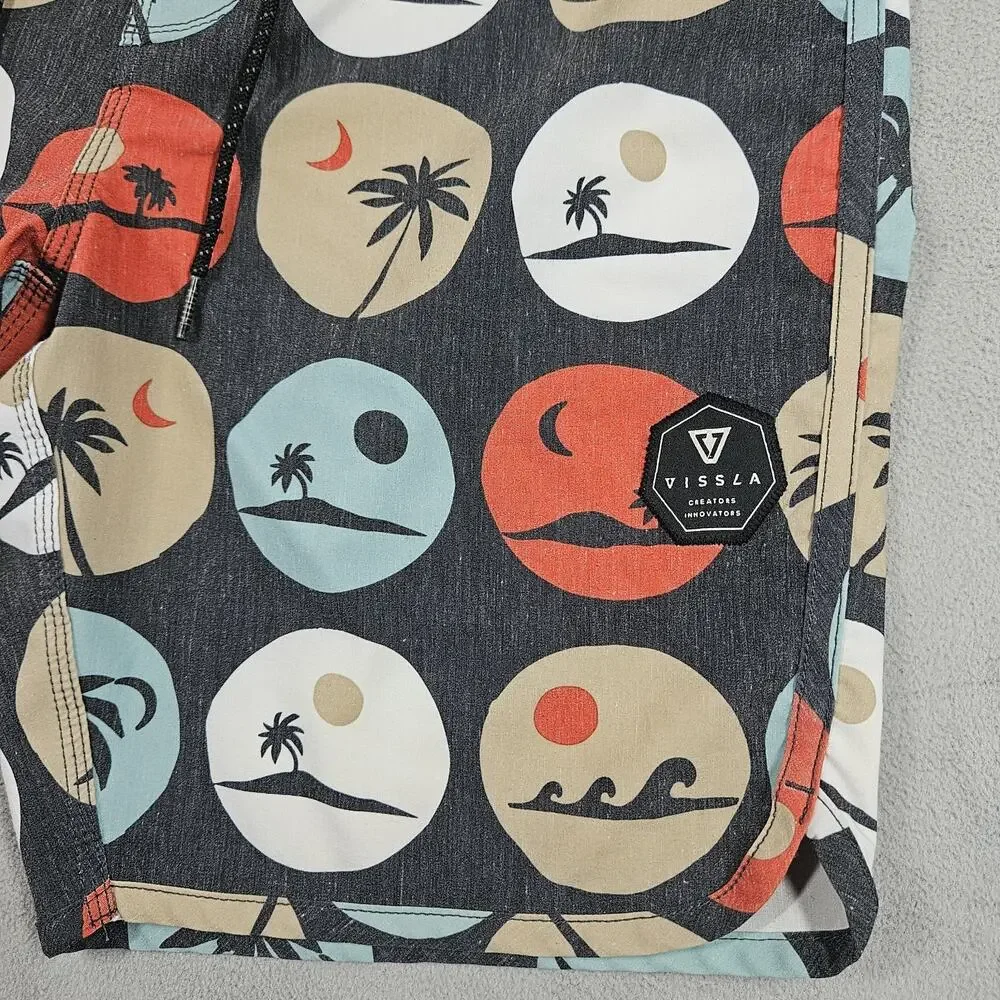 Vissla Board Shorts Mens 30 Upcycle Palm Tropical Trunks‎ Stretch Surf Hoffman
